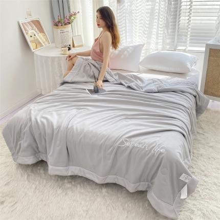 91家纺网 家纺一手货源 找家纺 总米乐被业 2025新款凉感绣花大豆夏被空调被被子被芯