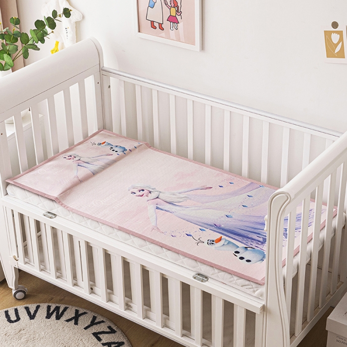 91家纺网 家纺一手货源 找家纺 小芽家纺 迪士尼冰丝席 梦幻艾莎粉