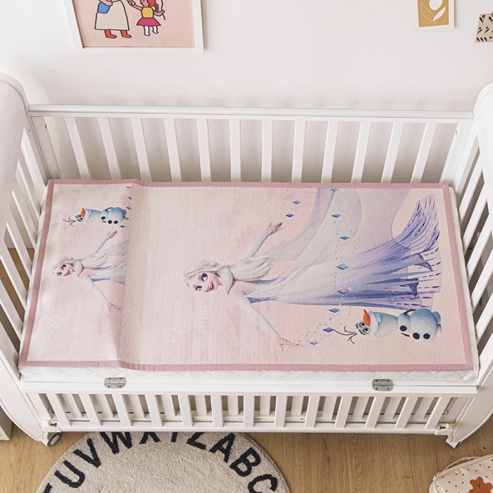 91家纺网 家纺一手货源 找家纺 小芽家纺 迪士尼冰丝席 梦幻艾莎粉