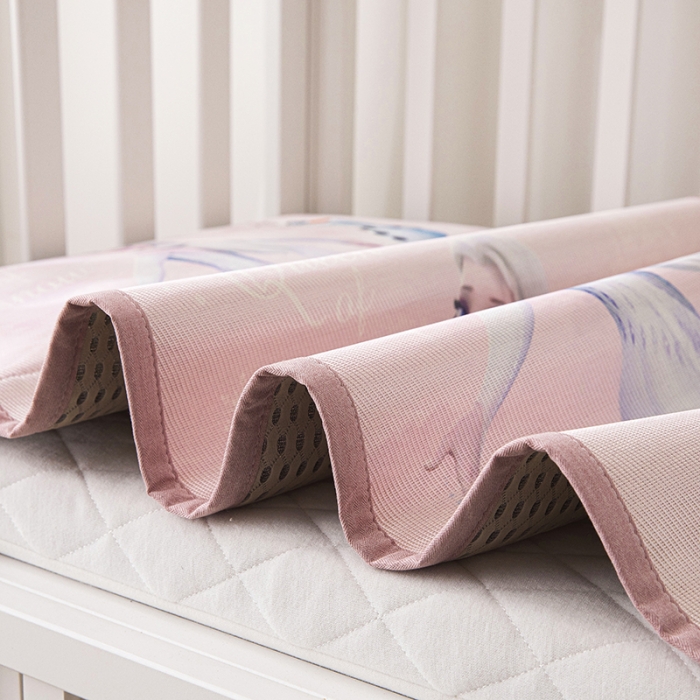 91家纺网 家纺一手货源 找家纺 小芽家纺 迪士尼冰丝席 梦幻艾莎粉