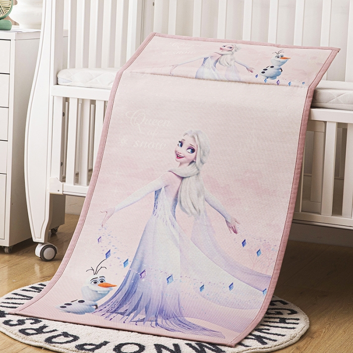 91家纺网 家纺一手货源 找家纺 小芽家纺 迪士尼冰丝席 梦幻艾莎粉