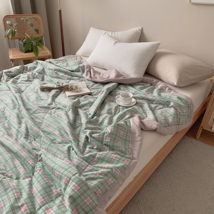 91家纺网 家纺一手货源 找家纺 （总）慕尚家纺 2025新款日式简约无印风夏被夏凉被