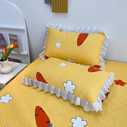 91家纺网 家纺一手货源 找家纺 （总）新款四季通用夹棉枕套一对