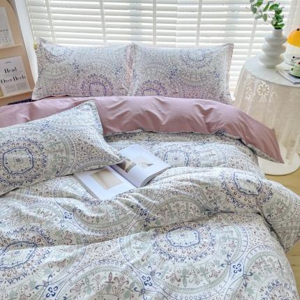 柠馨 2023新款现代极简13376全棉四件套(硬包) 希亚