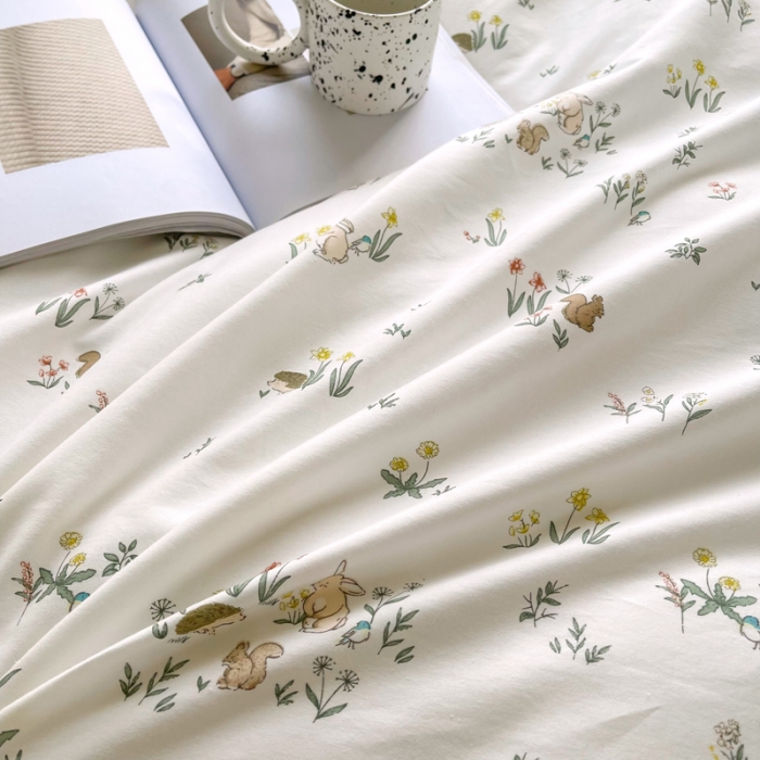 91家纺网 家纺一手货源 找家纺 柠馨 2023新款现代极简13376全棉四件套(硬包) 仙子