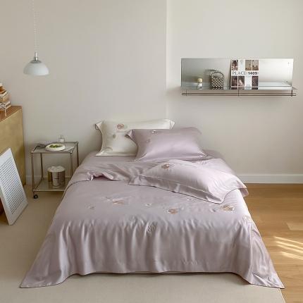 （总）初拾 2022新款60支进口兰精天丝刺绣夏被—山茶花