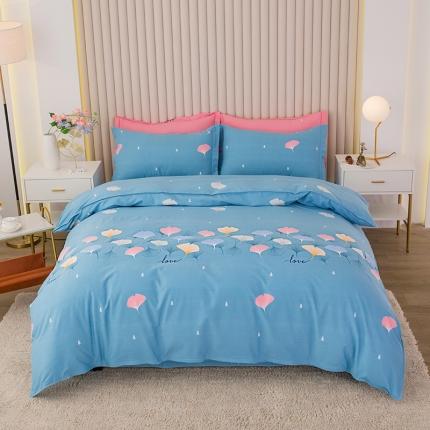 91家纺网 家纺一手货源 找家纺 （总2）喜四方 2024新款全棉磨毛纯棉印花四件套