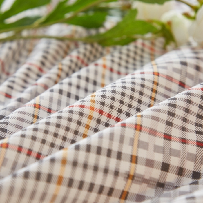 91家纺网 家纺一手货源 找家纺 宝士康 2023新款无印风系列四件套 曼森灰格