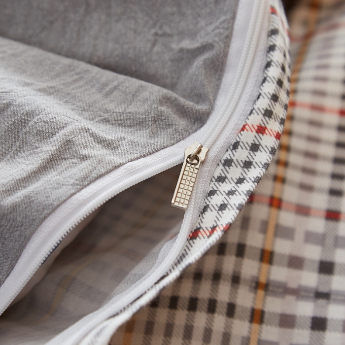 91家纺网 家纺一手货源 找家纺 宝士康 2023新款无印风系列四件套 曼森灰格