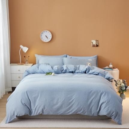 宝士康 2023新款无印风系列四件套 优雅蓝