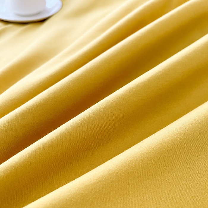 91家纺网 家纺一手货源 找家纺 赫然家纺 2026新款纯色磨毛系列床单款四件套 姜黄+深灰