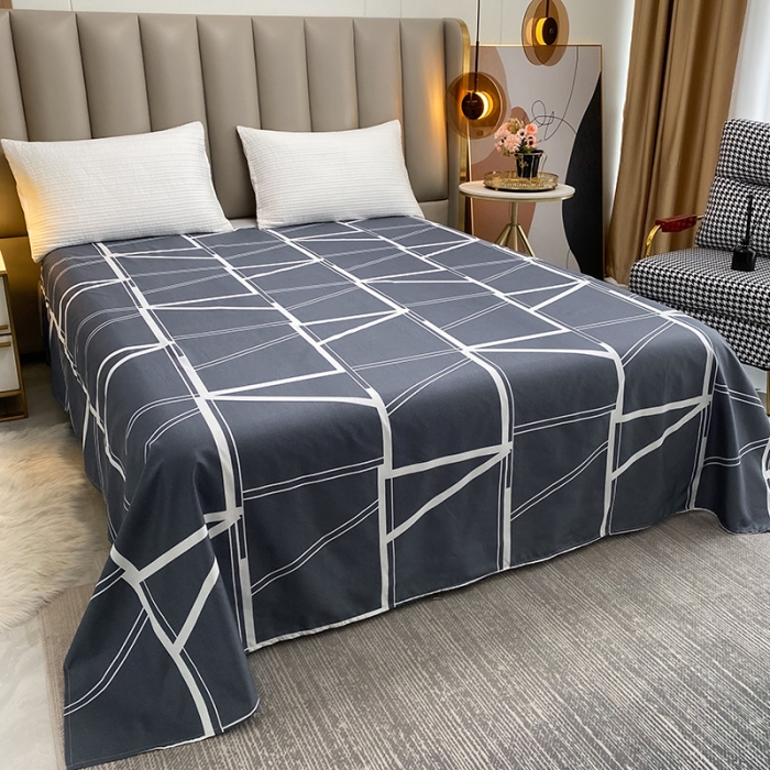 91家纺网 家纺一手货源 找家纺 赫然家纺 新款80g芦荟棉单品床单 东篱