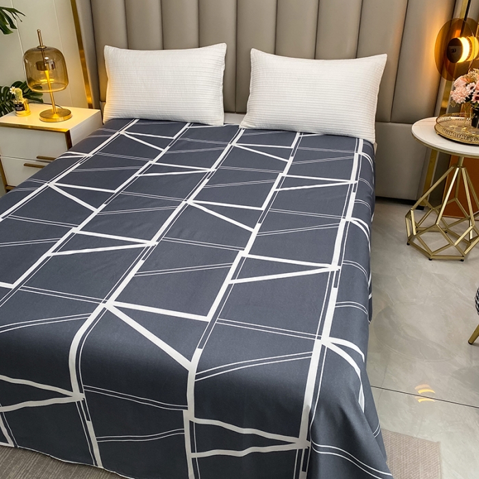 91家纺网 家纺一手货源 找家纺 赫然家纺 新款80g芦荟棉单品床单 东篱