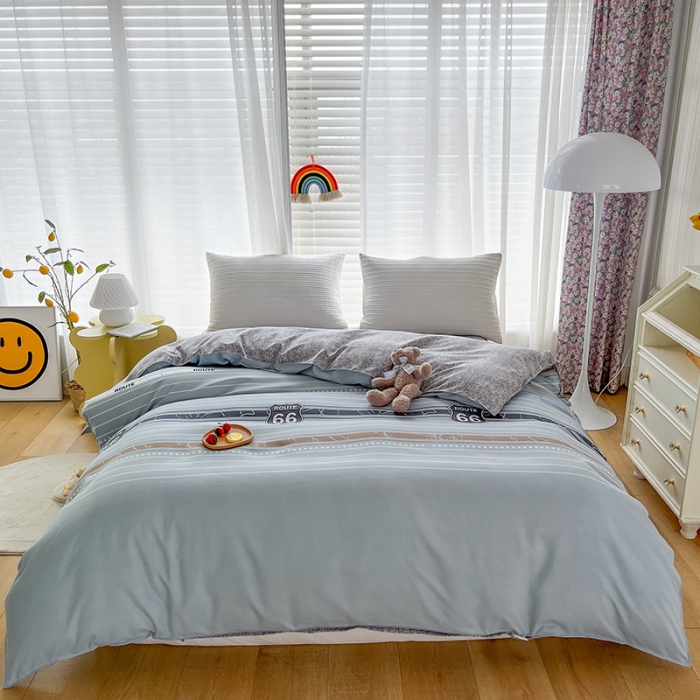 91家纺网 家纺一手货源 找家纺 赫然家纺 新款斜纹磨毛单品被套 艾尼亚