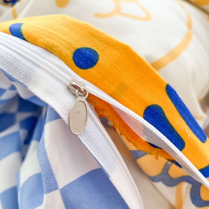 91家纺网 家纺一手货源 找家纺 赫然家纺 新款斜纹磨毛单品被套 小萌虎