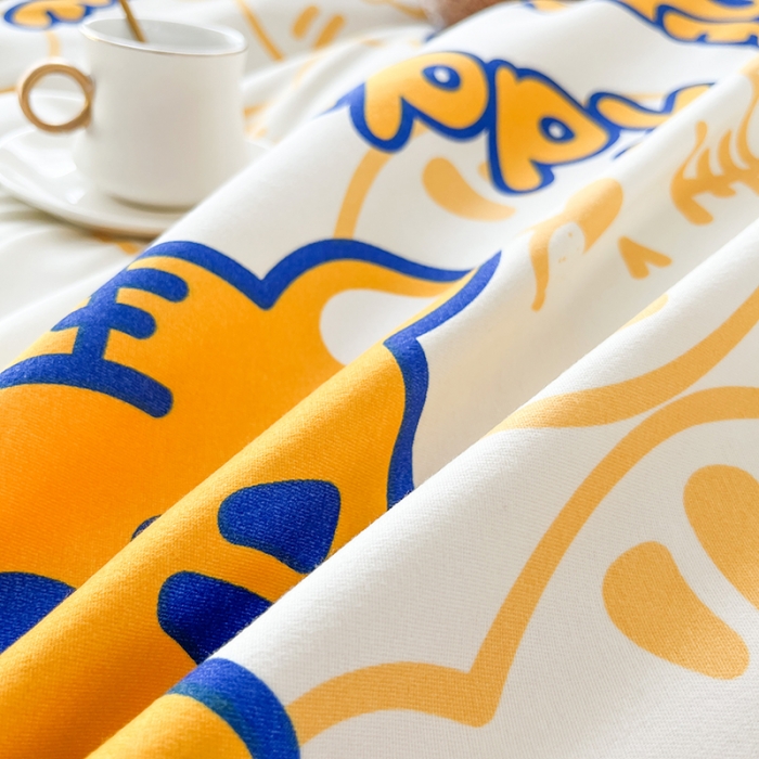 91家纺网 家纺一手货源 找家纺 赫然家纺 新款斜纹磨毛单品被套 小萌虎