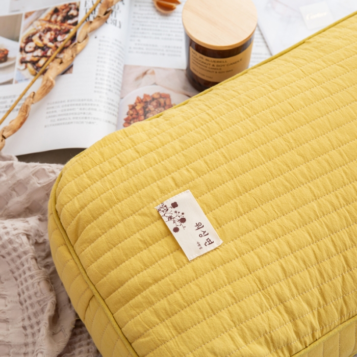 91家纺网 家纺一手货源 找家纺 (总) 明星 2022新款全棉韩式砂洗全荞麦壳枕头面包枕