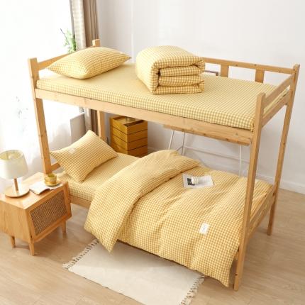 91家纺网 家纺一手货源 找家纺 （总）春皖家纺 2023新款色织水洗棉学生款上下铺-风格一