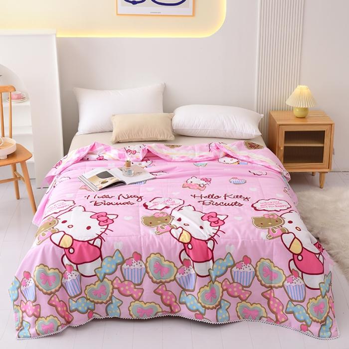 91家纺网 家纺一手货源 找家纺 启优被业 2022新款全棉印花夏被纯棉空调被子夏凉被