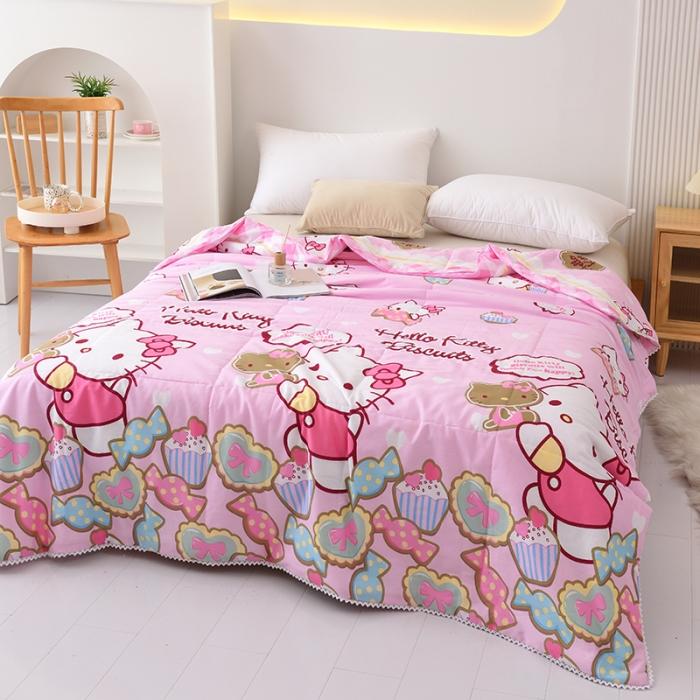 91家纺网 家纺一手货源 找家纺 启优被业 2022新款全棉印花夏被纯棉空调被子夏凉被