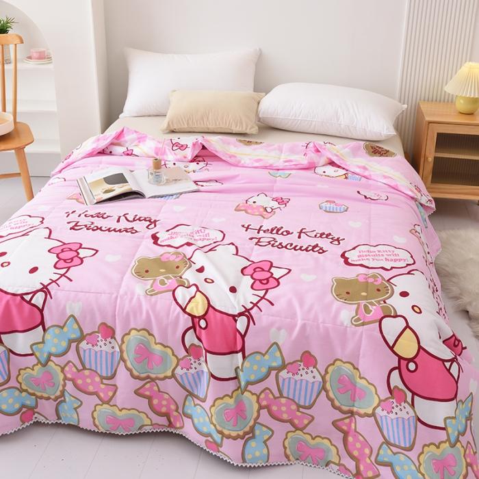 91家纺网 家纺一手货源 找家纺 启优被业 2022新款全棉印花夏被纯棉空调被子夏凉被