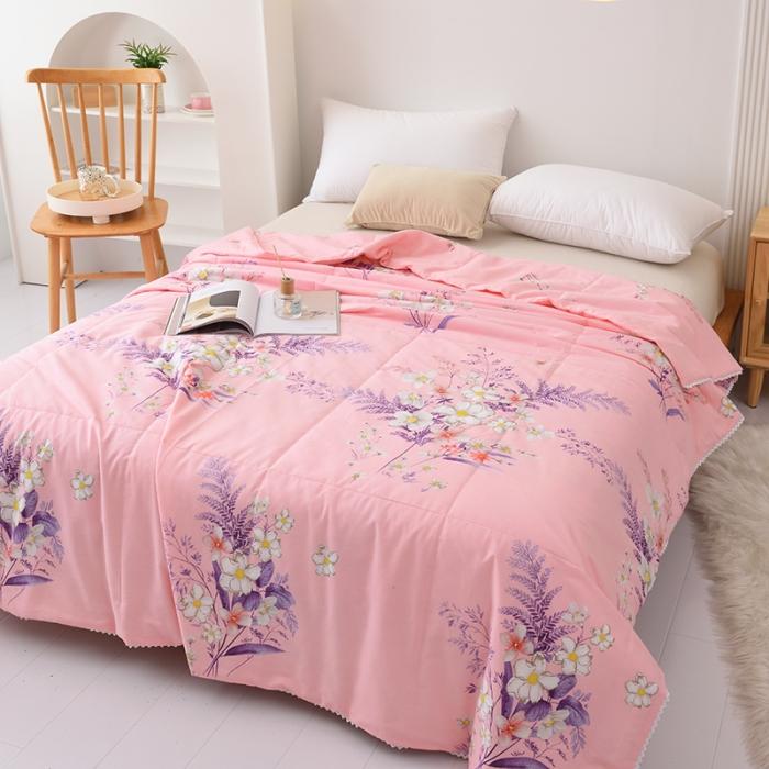 91家纺网 家纺一手货源 找家纺 启优被业 2022新款全棉印花夏被纯棉空调被子夏凉被