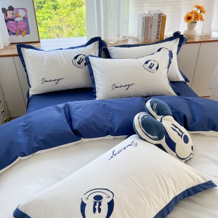91家纺网 家纺一手货源 找家纺 （总）朗莎家纺 2022新款正版迪士尼长绒棉四件套