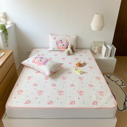 91家纺网 家纺一手货源 找家纺 （总）朗莎家纺 2022新款可机洗凉感丝迪士尼乳胶凉席