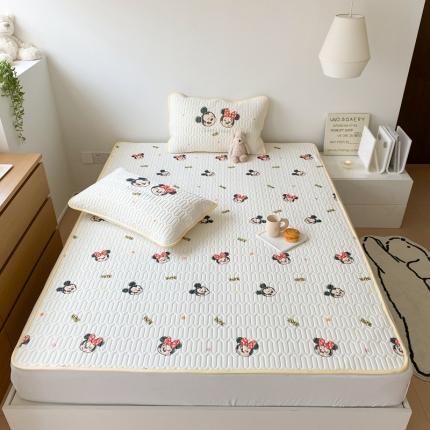 91家纺网 家纺一手货源 找家纺 （总）朗莎家纺 2022新款可机洗凉感丝迪士尼乳胶凉席