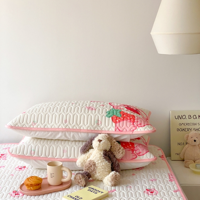 91家纺网 家纺一手货源 找家纺 （总）朗莎家纺 2022新款可机洗凉感丝迪士尼乳胶凉席