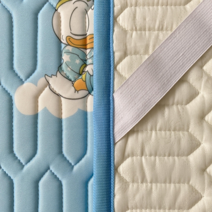 91家纺网 家纺一手货源 找家纺 朗莎家纺 2022新款可机洗凉感丝卡通乳胶凉席 唐老鸭