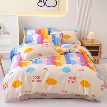 91家纺网 家纺一手货源 找家纺 （总）启优家纺12868全棉四件套床单款纯棉四件套