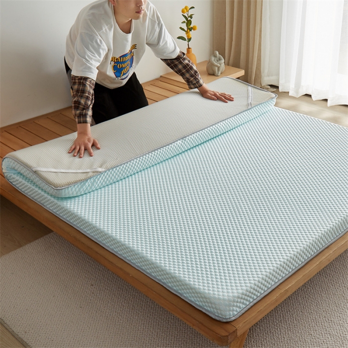 91家纺网 家纺一手货源 找家纺 （总）寐珂 2025新款A类凉感魔豆豆床垫-双人款