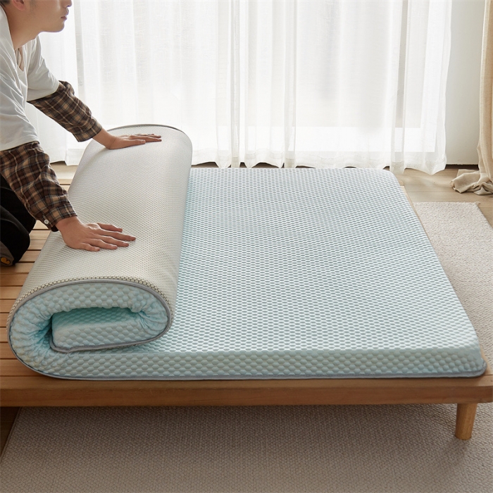 91家纺网 家纺一手货源 找家纺 寐珂 2025新款A类凉感魔豆豆床垫-双人款 薄荷绿