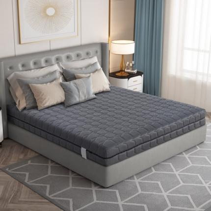 时奥 2022新款7D袋装弹簧床垫全拆款 2cm海绵+2cm乳胶+布袋弹簧 灰色