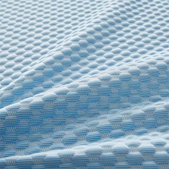 91家纺网 家纺一手货源 找家纺 寐珂 2025新款A类凉感魔豆豆床垫-双人款 天海蓝