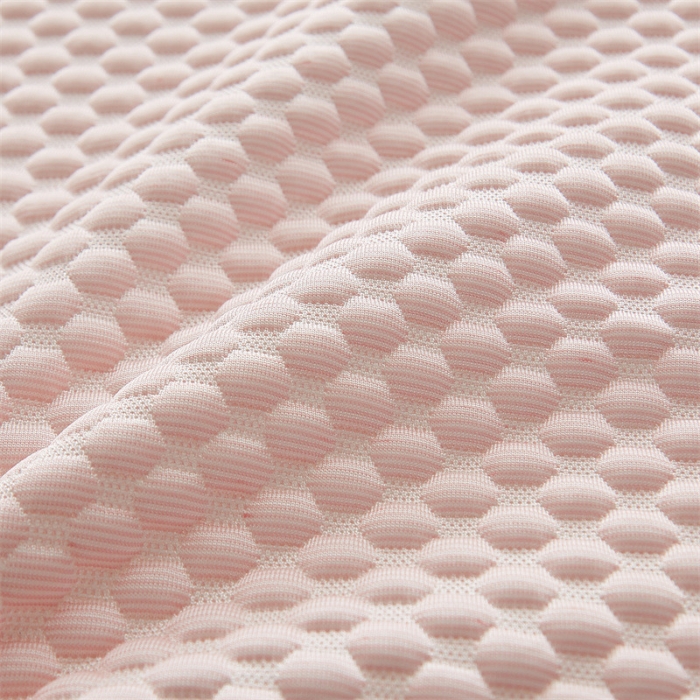 91家纺网 家纺一手货源 找家纺 寐珂 2025新款A类凉感魔豆豆床垫-双人款 胭脂粉