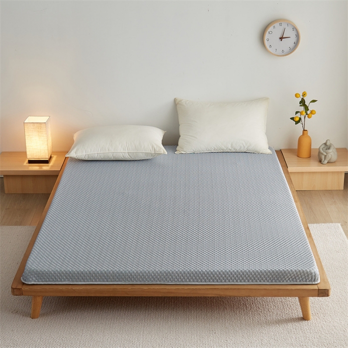 91家纺网 家纺一手货源 找家纺 寐珂 2025新款A类凉感魔豆豆床垫-双人款 烟熏灰