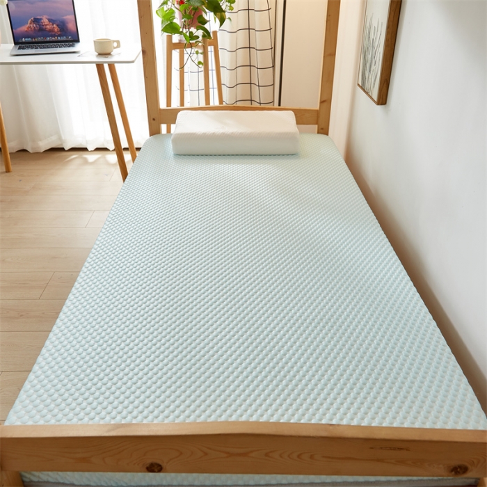 91家纺网 家纺一手货源 找家纺 寐珂 2025新款A类凉感魔豆豆床垫-学生款 薄荷绿