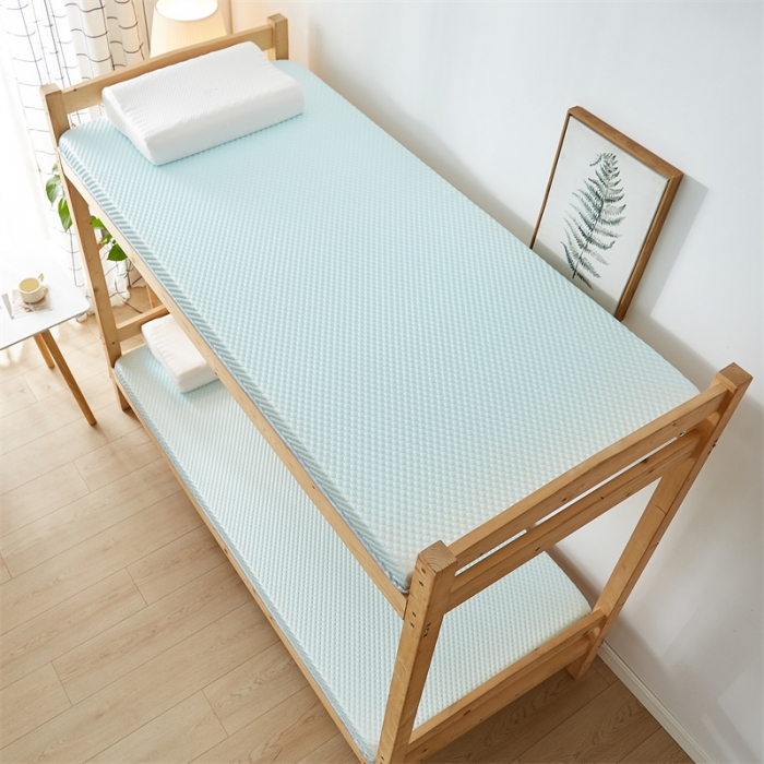 91家纺网 家纺一手货源 找家纺 寐珂 2025新款A类凉感魔豆豆床垫-学生款 薄荷绿