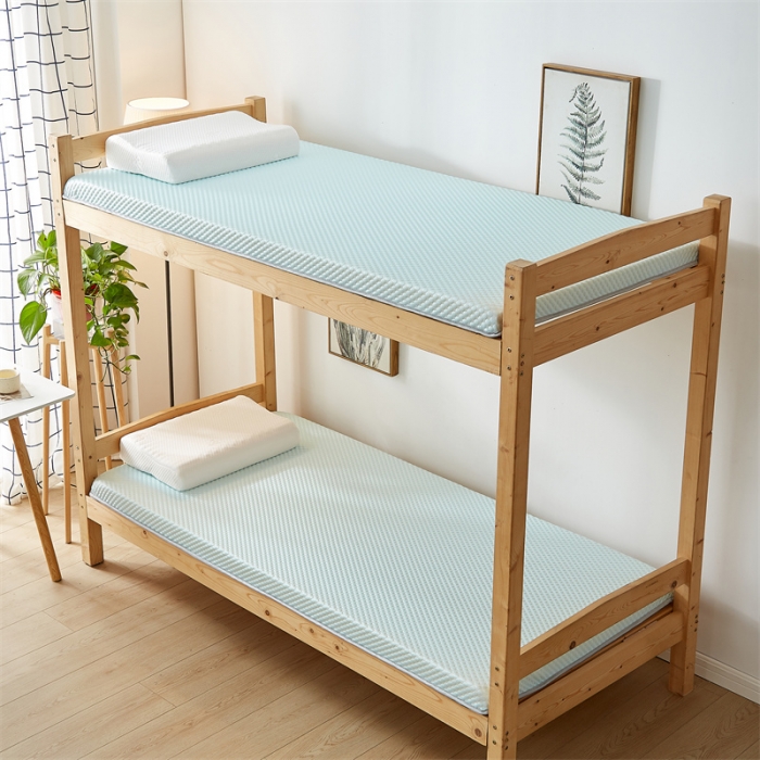 91家纺网 家纺一手货源 找家纺 寐珂 2025新款A类凉感魔豆豆床垫-学生款 薄荷绿