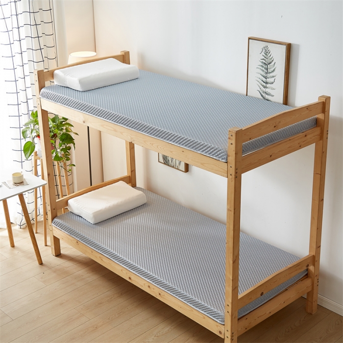 91家纺网 家纺一手货源 找家纺 2025新款A类凉感魔豆豆床垫-烟熏灰