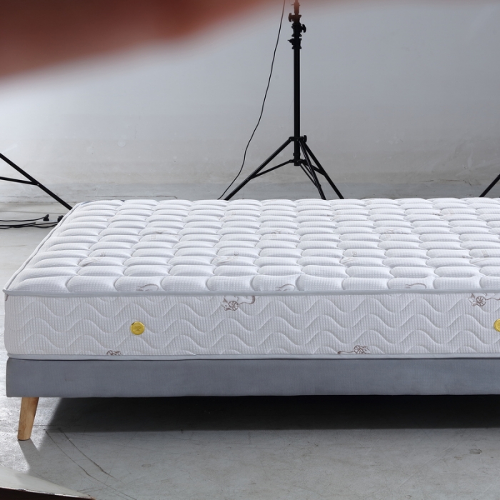 91家纺网 家纺一手货源 找家纺 时奥 2022新款弹簧床垫-羊绒款（针织面料） 独立弹簧+1.0乳胶(21cm)