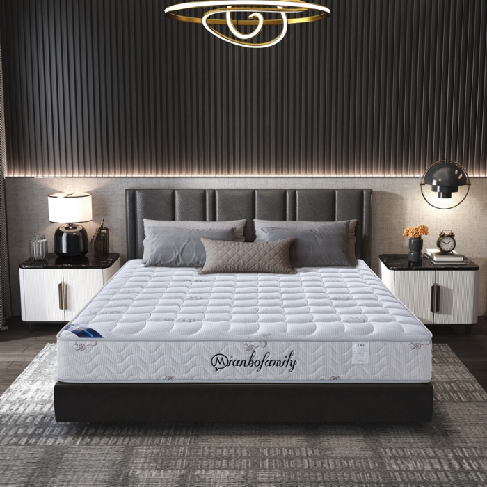 91家纺网 家纺一手货源 找家纺 时奥 2022新款弹簧床垫-羊绒款（针织面料） 独立弹簧+1.0乳胶(21cm)