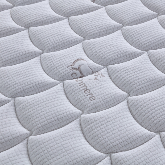 91家纺网 家纺一手货源 找家纺 时奥 2022新款弹簧床垫-羊绒款（针织面料） 独立弹簧+1.2棕(21cm)