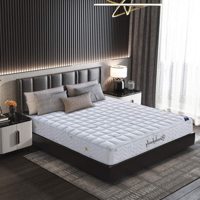 91家纺网 家纺一手货源 找家纺 时奥 2022新款弹簧床垫-羊绒款（针织面料） 独立弹簧+1.2棕(21cm)