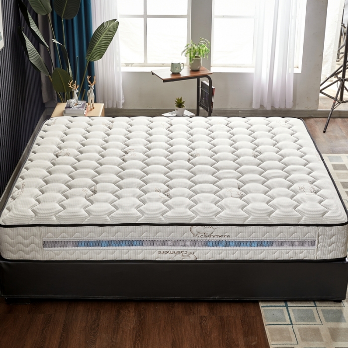 91家纺网 家纺一手货源 找家纺 时奥 2022新款弹簧床垫-S29（针织面料独弹簧） 独立弹簧+1.0乳胶(21cm)