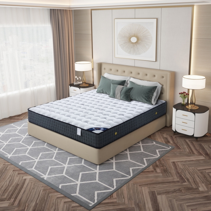 91家纺网 家纺一手货源 找家纺 时奥 2022新款弹簧床垫-S28（针织面料） 独立弹簧+1.2棕(21cm)