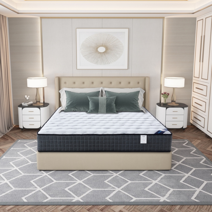 91家纺网 家纺一手货源 找家纺 时奥 2022新款弹簧床垫-S28（针织面料） 独立弹簧+1.2棕(21cm)