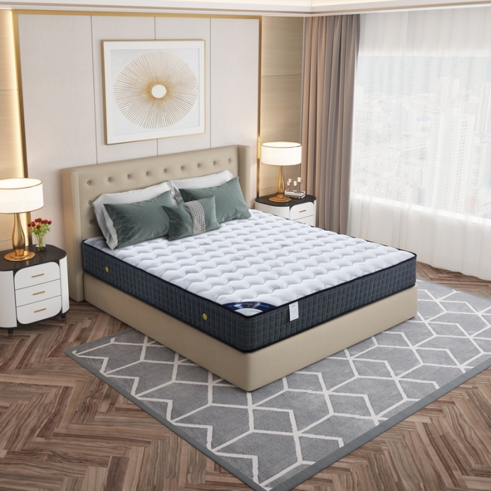 91家纺网 家纺一手货源 找家纺 时奥 2022新款弹簧床垫-S28（针织面料） 独立弹簧+海绵（20cm）